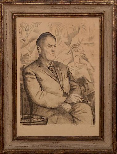 V. Fiale: Portrait of David Burliuk