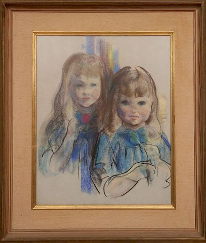 John Edward Costigan (1888-1972): Portrait of Two Girls