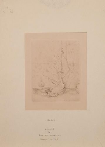 Attributed to Berthe Morisot (1841-1895): Goose; and Le Canard