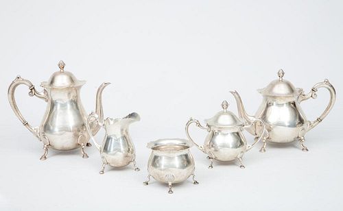 Fisher Silver Five-Piece Tea and Coffee Service