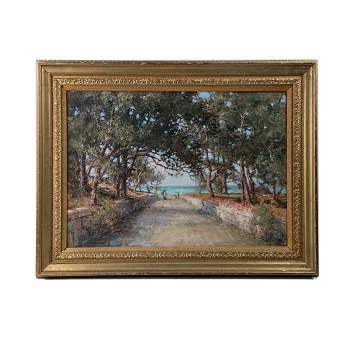 Camille Pissarro Signed Oil on Board c. 1870