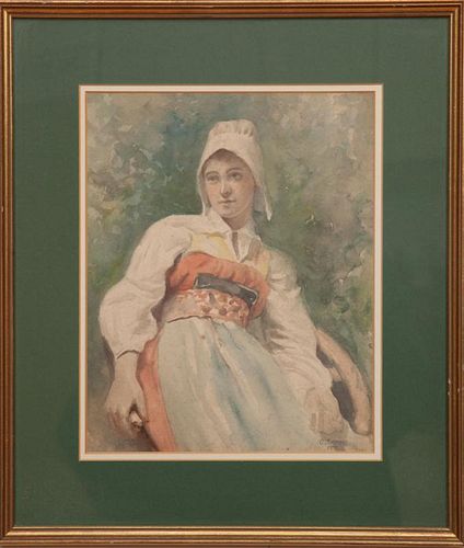 C. Smythe: Portrait of a Woman in a Bonnet