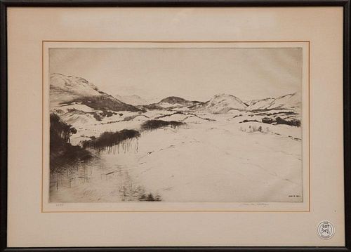 John Macdonald Aitken (1880-1961): Winter Landscape