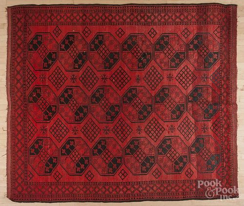 Bokhara carpet, early 20th c., 8'5'' x 7'4''. Provenance: The Estate of Mark and Joan Eaby