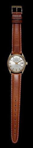 A Yellow Gold and Stainless Steel Ref. 7964 Prince Oysterdate Wristwatch, Tudor, Circa 1965,