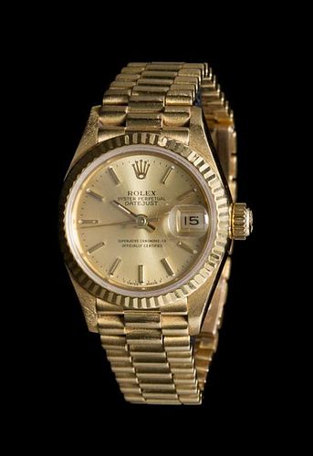An 18 Karat Yellow Gold Ref. 69178 Datejust Wristwatch, Rolex,