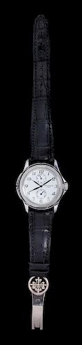 An 18 Karat White Gold Ref. 5134G Dual Time Wristwatch, Patek Philippe,