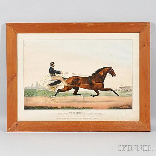 Currier & Ives, publishers (American, 1857-1907)       The Trotting Stallion Tom Moore