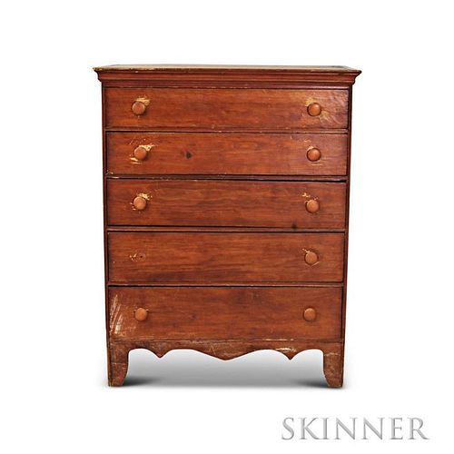 Country Pine Tall Chest