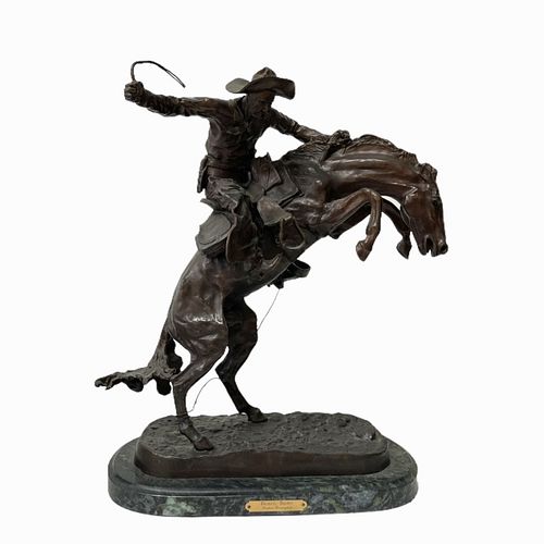 After Frederic Remington "Bronco Buster" Bronze