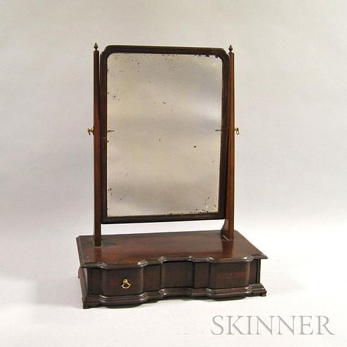 Chippendale Mahogany Block-front Dressing Mirror