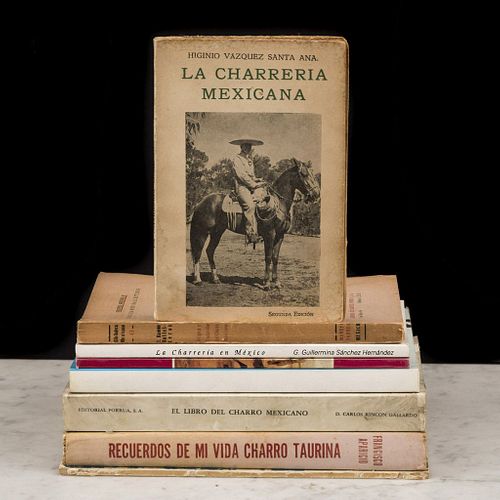 Libros sobre Tauromaquía y Charrería. La Charrería Mexicana / Origen y Evolución del Charro Mexicano. Piezas: 8.