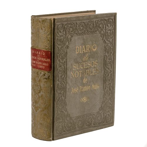 Cuevas, Mariano.  Diario de Sucesos Notables de Don José Ramón Malo México: Editorial Patria, 1948. Dos tomos en un volumen.