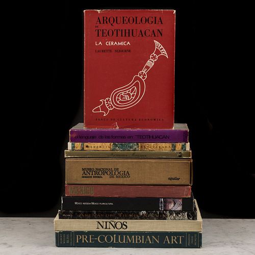 Libros de Arqueología Mexicana.Arqueología de Teotihuacan. La Cerámica / El Lenguaje de las Formas en Teotihuacan. Pzs: 10.