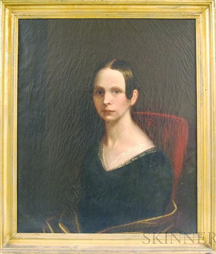 Massachusetts School, 19th Century       Portrait of Marguerite Chitterton Albee.