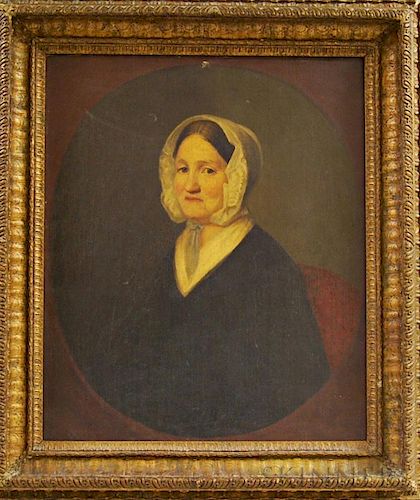American School, 18th Century       Portrait of a Woman.