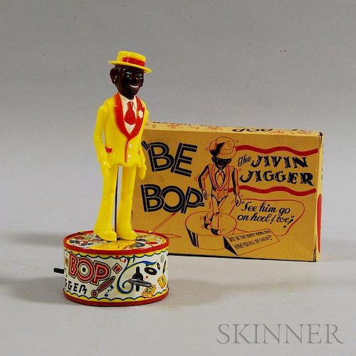 Marx "Be-Bop Jigger" Tin and Plastic Windup Toy and Original Box