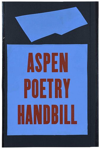 Rare Aspen Poetry Handbill Portfolio