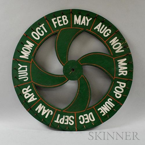 Green-painted Gamewheel