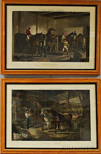 Two Framed Fores's Stable Scenes.