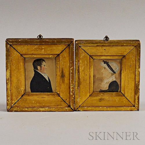 Pair of Framed Portrait Miniatures