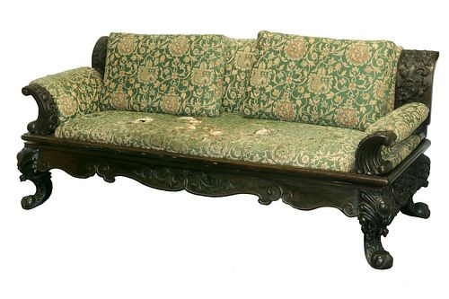 19TH C. CHINESE CARVED SOFA