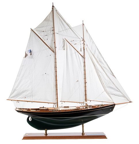 SHIP MODEL OF AUXILIARY SCHOONER "MALABAR X"