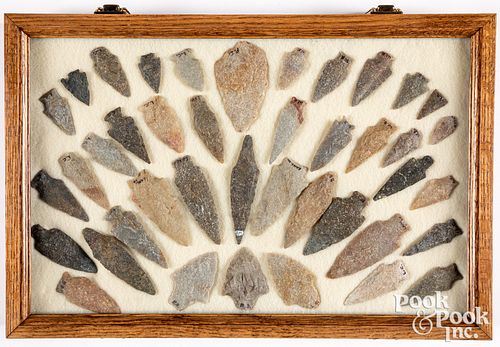 Collection of over forty Pennsylvania stone points