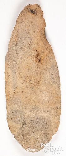 Midwestern prehistoric flint spade