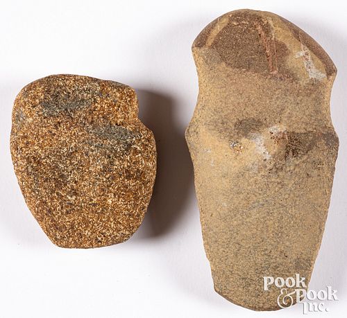 Two Lancaster County, Pennsylvania stone axe heads