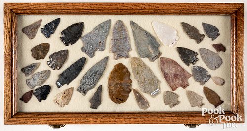 Thirty lower Susquehanna River stone points