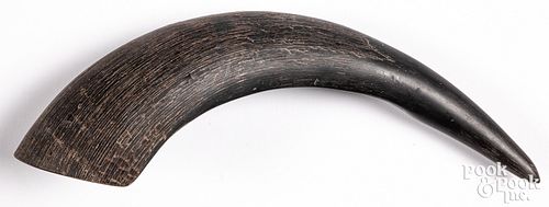 Native American Indian buffalo horn scoop