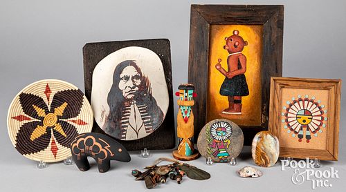 Native American Indian trading post art and wares