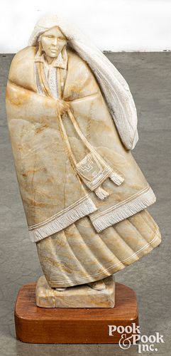 Tim Washburn carved alabaster figure