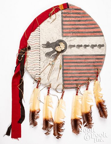 Kiowa Indian bear clan reproduction shield