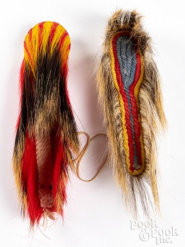 Pair of Native American Indian headdresses