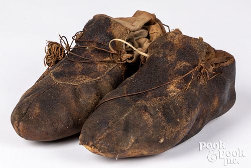 Native American Indian hide moccasins
