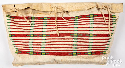 Sioux Indian hide tipi bag, ca. 1890
