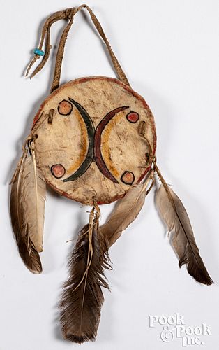 Native American Indian parfleche dreamcatcher