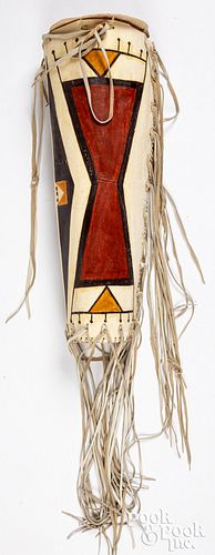Northern Plains Indian parfleche bonnet case