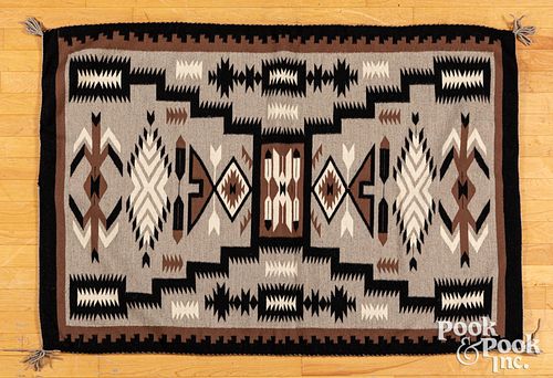 Navajo Indian Crystal storm pattern rug, ca. 1960