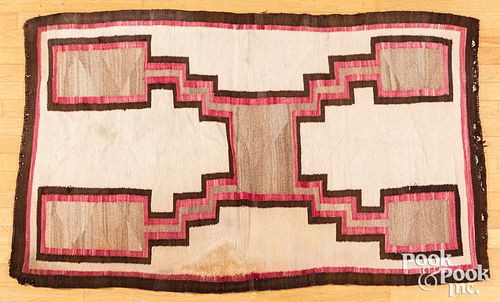 Navajo Indian simplistic storm pattern rug