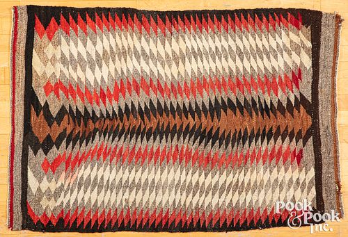 Navajo Indian large saddle blanket sized rug