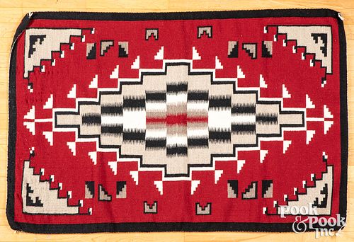 Navajo Indian Ganado textile rug, mid 20th c.