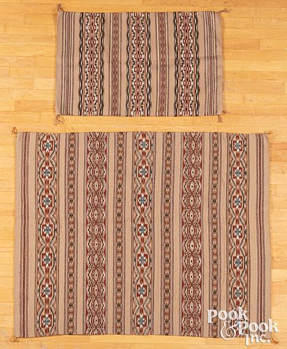 Two Navajo Indian Crystal rugs