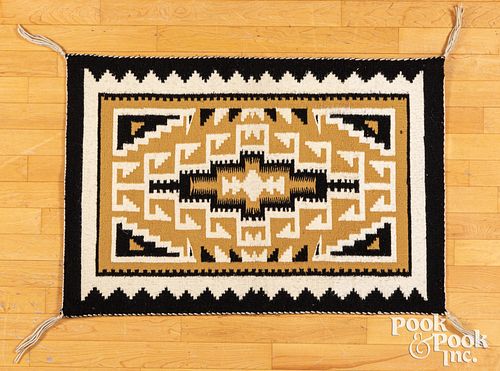 Navajo Indian Two Grey Hills style textile