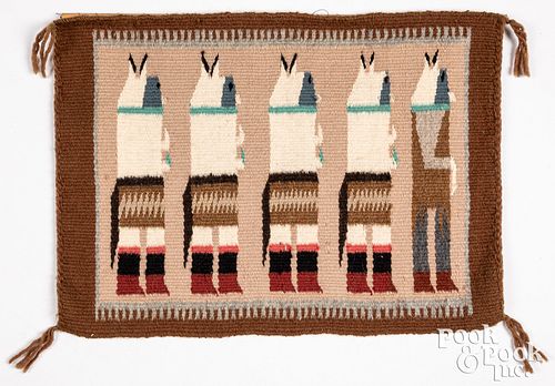 Navajo Indian Yeibichai textile