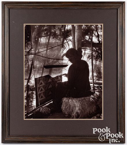 Large photograph of a Navajo Dine Indian woman