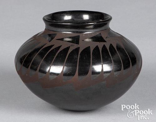 Santa Clara Pueblo Indian pottery olla