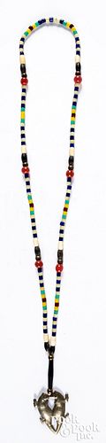 Native American Indian trade bead necklace